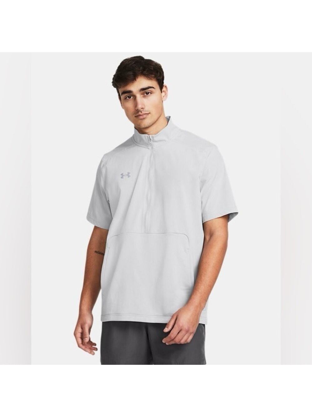 Under Armour Motivate 2.0 Short Sleeve Large White